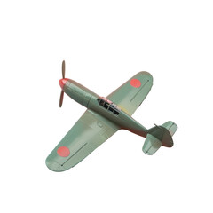 Wall Mural - A small green plane in flight