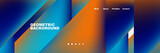 Fototapeta Do przedpokoju - Gradient triangles composition with bright fluid colors. Vector Illustration For Wallpaper, Banner, Background, Card, Book Illustration, landing page