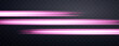 Speed rays, velocity light neon flow, zoom in motion effect, pink glow speed lines, colorful light trails, stripes. Abstract background, vector illustration.