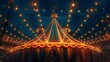 circus tent at night