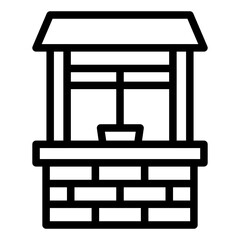 Poster - water well icon 