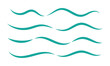 Water wave line art set. Wave beach vector symbol or logo design collection. Abstract water waves with background.