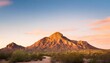 camelback mountain in phoenix arizona with sunset