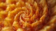 Pineapple rings overlapping in a spiral formation