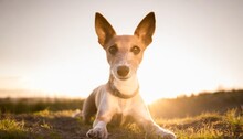 Toy Fox Terrier Dog Isolated On White Background Generative Ai