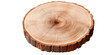 © Creative Canvas - Round wooden tree slice trunk stump wood on transparent background. Many assorted different Mockup template for artwork