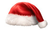© Creative Canvas - Set of red furry christmas xmas santa claus hat on transparent background.