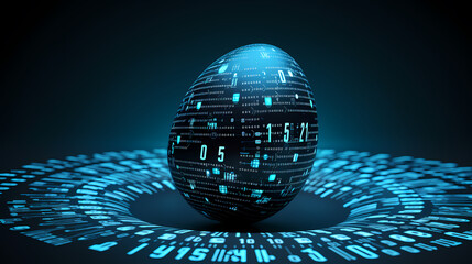 Binary code abstract internet concept background