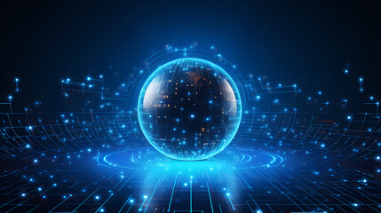 Binary code abstract internet concept background