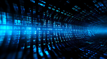 Binary code abstract internet concept background