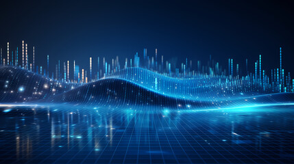 Binary code abstract internet concept background