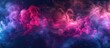 The astronomical object resembles a cloud of gas in shades of purple, violet, and magenta, creating a beautiful and artistic display in the pink sky