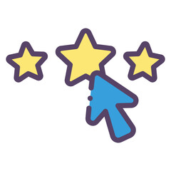 Wall Mural - rating stars icon