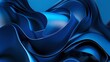   A close-up of a blue background with a wavy design on the top and bottom edges of the image