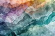 Multicolored watercolor paper with wavy abstract pattern