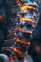 Poster - Hyper Detailed D Fluoroscopic Visualization of Vertebral Anatomy in Cinematic Photographic Style