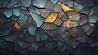 A Crack background, close-up shots of various crack patterns, emphasizing bold contrasts and vibrant hues for a visually captivating and dynamic display Ai Generative