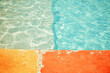 Abstract composition of water reflection in the pool, soft colors
