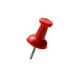 © shabbir - Red push pin isolated on transparent background.