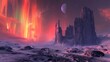 Solar Spectrum auroras dance over Enigmatic Echo ruins