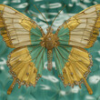 Gold jewelry in the shape of a butterfly decoration style