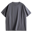 © Mikee - PNG Oversized Gray Blank T-shirt Mockup With Transparent Background