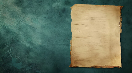 Poster - Aged, textured parchment on a dark green background, evoking a vintage feel.