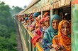 Expressive Faces of Train Passengers in Bangladesh