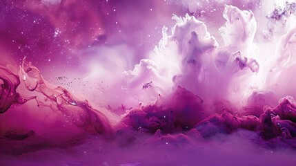 Poster - abstract watercolor background with clouds