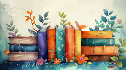 world book day illustration