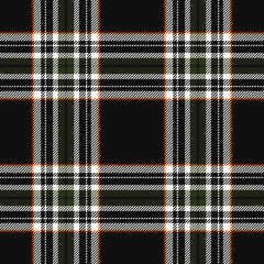 Wall Mural - Plaid seamless pattern. Check fabric texture. Vector textile print.