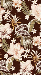 Wall Mural - Beautiful  flower pattern , little floral bouquet vintage for fashion.