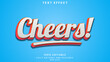 © damas - Cheers editable text effect