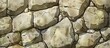 A detailed closeup of a stone wall constructed from large rocks, showcasing the natural material of bedrock formed into a beautiful pattern as building material