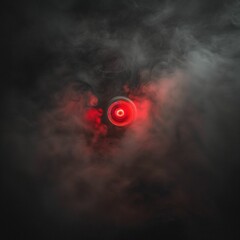 Wall Mural - Red blinking smoke detector images