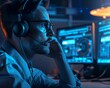 © tohceenilas - A tech support hero solves a network issue, keeping the business running smoothly, realistic , cinematic style.