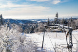 Fototapeta Perspektywa 3d - Orlicke Mountains in winter, Czech Republic