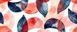 Abstract watercolor patterns, ideal for fabric design, featuring geometric shapes