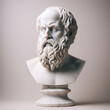 Marble statue of the Great ancient Greek philosopher Socrates