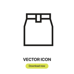Poster - Take Away icon vector. Linear-style sign for mobile concept and web design. Take Away symbol illustration. Pixel vector graphics - Vector.	
