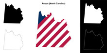 Anson County (North Carolina) Outline Map Set