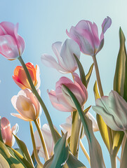 Wall Mural - Tulips. Beautiful bouquet of tulips. colorful tulips. tulips in spring, colorful tulip