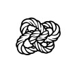 Tangled up rope knot Logo Design