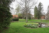 Fototapeta Do pokoju - Le jardin Emmanuel Chabrier, parc public, ville de Ambert, département du Puy de Dôme, France