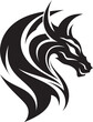 Dragons Roar Cartoon Tattoo Vector Logo Design Icon Enchanting Dragon Art Cartoon Head Tattoo Vector Logo