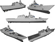 vector design sketch illustration of a battleship full of weapons for world war