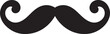 Hipster Vibe Edgy Doodle Moustache Icon in Vector Logo Artistic Flair Expressive Doodle Moustache Vector Logo Design