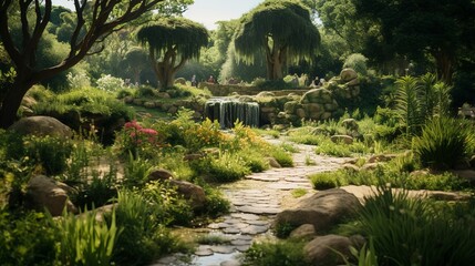 Wall Mural - A photo of a botanical garden for biology studies.