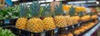 pineapples fresh from the supermarket, Chiquita brand.