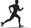 Urban Trek Jogging Man Vector Logo Design Speed Sprinter Man Running Vector Icon Symbol